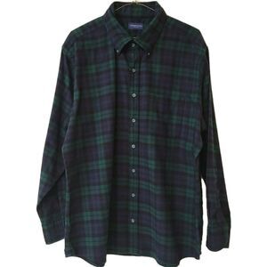 Proper Clothes 100% Cotton Plaid Flanel Mens R 18 Long Sleeve Shirt